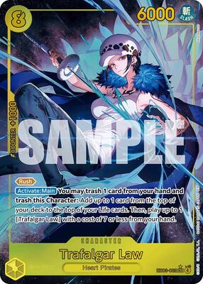 Trafalgar Law (Alternate Art) card from Extra Booster: One Piece Heroines Edition