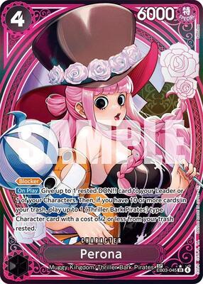 Perona (045) (SP) card from Extra Booster: One Piece Heroines Edition