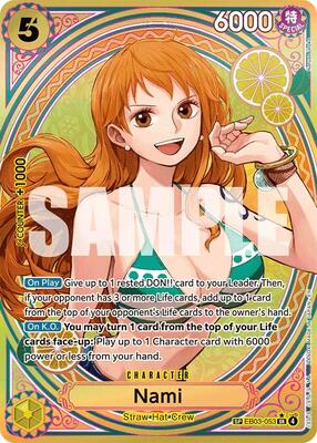 Nami (053) (SP) card from Extra Booster: One Piece Heroines Edition