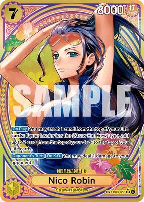 Nico Robin (055) (SP) card from Extra Booster: One Piece Heroines Edition