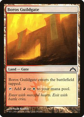 Boros Guildgate card from Gatecrash