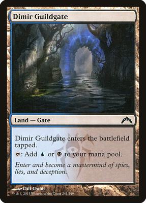 Dimir Guildgate card from Gatecrash