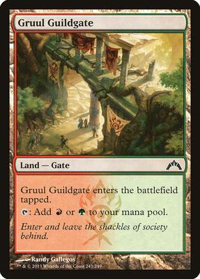 Gruul Guildgate card from Gatecrash