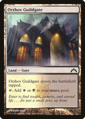 Orzhov Guildgate card from Gatecrash