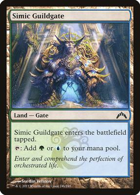 Simic Guildgate card from Gatecrash