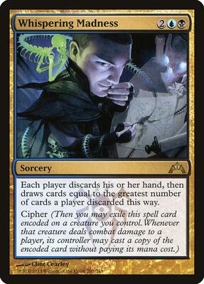 Whispering Madness card from Gatecrash