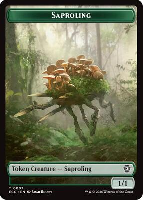 Saproling // Poison Counter Double-Sided Token card from Commander: Lorwyn Eclipsed