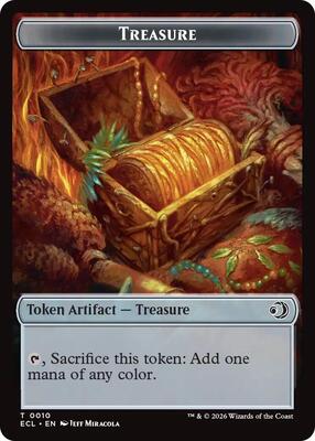 Treasure // Copy Double-Sided Token card from Commander: Lorwyn Eclipsed