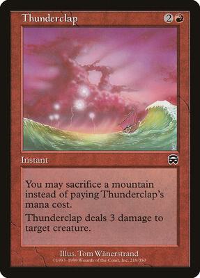 Thunderclap card from Mercadian Masques