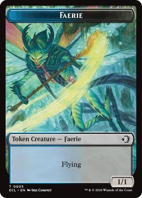 Faerie // Goblin Double-Sided Token card from Lorwyn Eclipsed