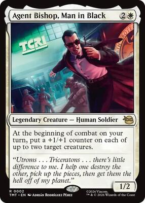 Agent Bishop, Man in Black card from Teenage Mutant Ninja Turtles
