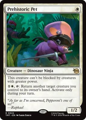 Prehistoric Pet card from Teenage Mutant Ninja Turtles