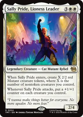 Sally Pride, Lioness Leader card from Teenage Mutant Ninja Turtles