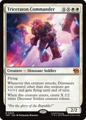 Triceraton Commander card from Teenage Mutant Ninja Turtles