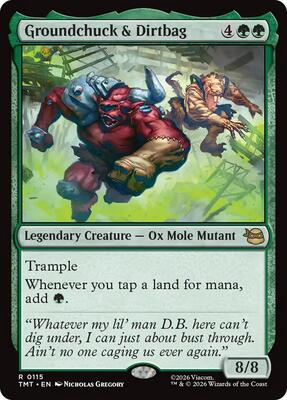 Groundchuck & Dirtbag card from Teenage Mutant Ninja Turtles