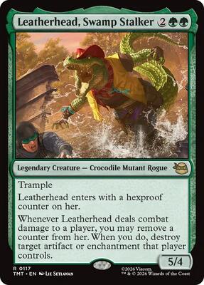 Leatherhead, Swamp Stalker card from Teenage Mutant Ninja Turtles
