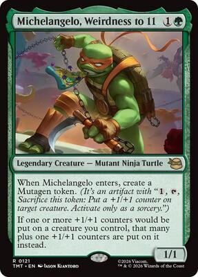 Michelangelo, Weirdness to 11 card from Teenage Mutant Ninja Turtles