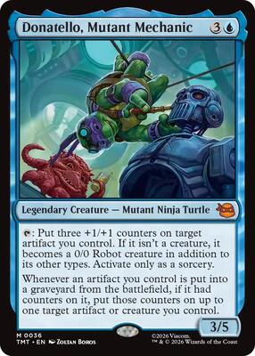 Donatello, Mutant Mechanic card from Teenage Mutant Ninja Turtles