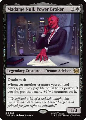Madame Null, Power Broker card from Teenage Mutant Ninja Turtles