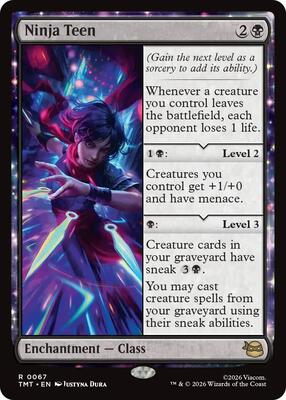 Ninja Teen card from Teenage Mutant Ninja Turtles