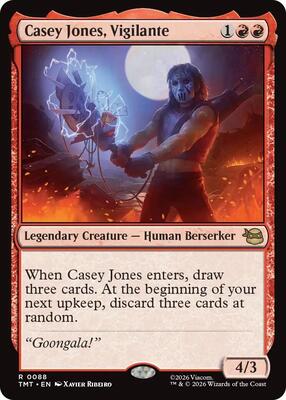 Casey Jones, Vigilante card from Teenage Mutant Ninja Turtles