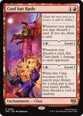 Cool but Rude card from Teenage Mutant Ninja Turtles