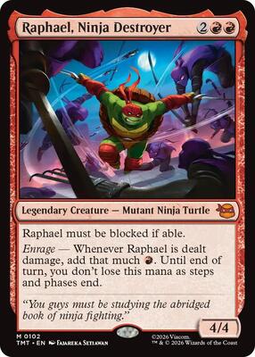 Raphael, Ninja Destroyer card from Teenage Mutant Ninja Turtles