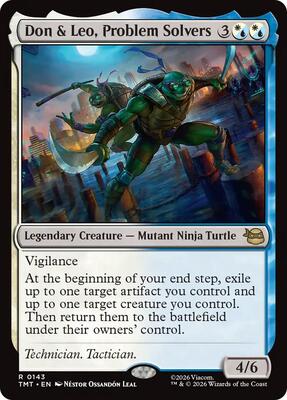 Don & Leo, Problem Solvers card from Teenage Mutant Ninja Turtles