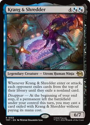 Krang & Shredder card from Teenage Mutant Ninja Turtles