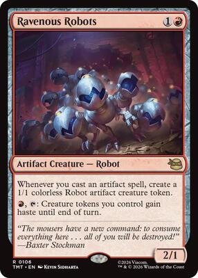 Ravenous Robots card from Teenage Mutant Ninja Turtles