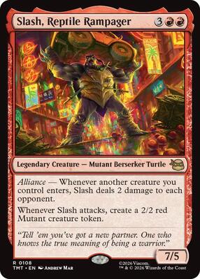 Slash, Reptile Rampager card from Teenage Mutant Ninja Turtles