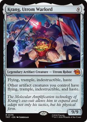 Krang, Utrom Warlord card from Teenage Mutant Ninja Turtles