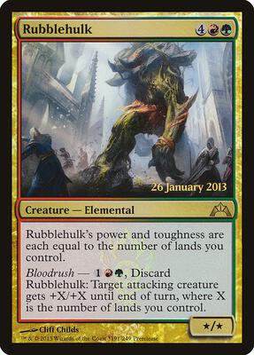 Rubblehulk card from Prerelease Cards
