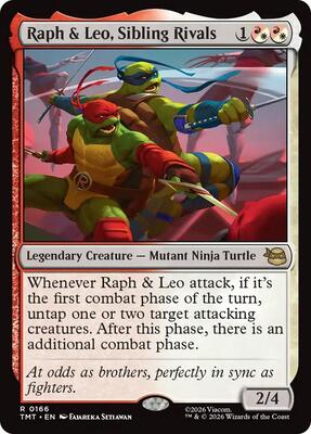 Raph & Leo, Sibling Rivals card from Teenage Mutant Ninja Turtles