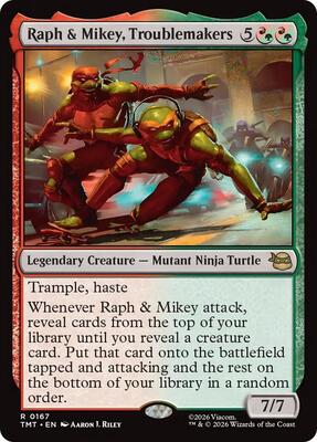 Raph & Mikey, Troublemakers card from Teenage Mutant Ninja Turtles