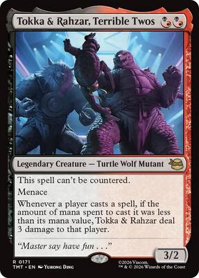 Tokka & Rahzar, Terrible Twos card from Teenage Mutant Ninja Turtles