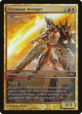 Firemane Avenger card from Game Day & Store Championship Promos