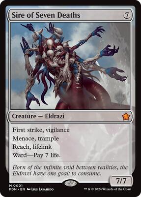 Sire of Seven Deaths card from Promo Pack: Lorwyn Eclipsed
