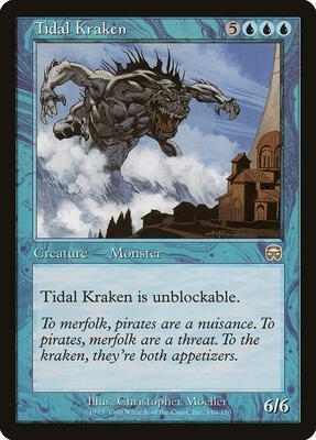 Tidal Kraken card from Mercadian Masques