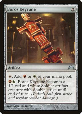 Boros Keyrune card from Gatecrash