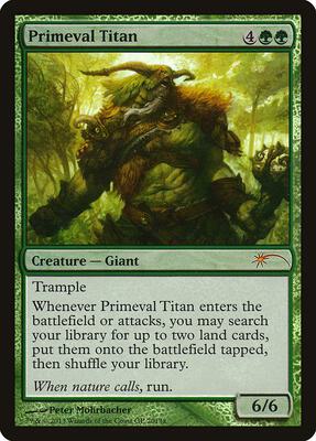 Primeval Titan card from Grand Prix Promos