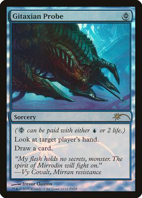 Gitaxian Probe card from FNM Promos