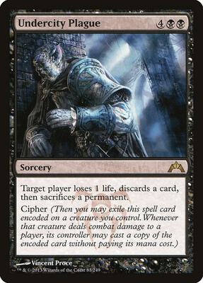 Undercity Plague card from Gatecrash