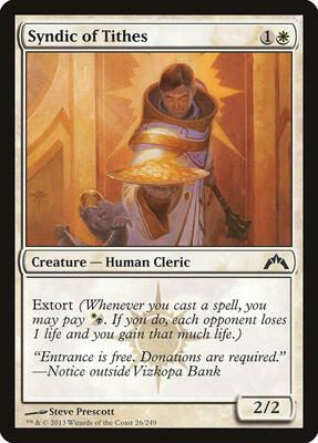 Syndic of Tithes card from Gatecrash