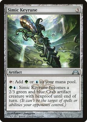 Simic Keyrune card from Gatecrash