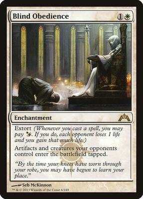 Blind Obedience card from Gatecrash