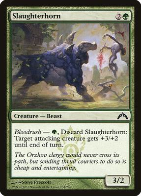 Slaughterhorn card from Gatecrash
