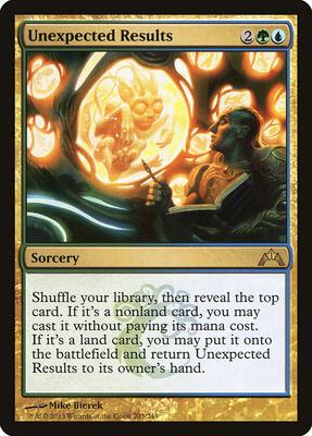 Unexpected Results card from Gatecrash