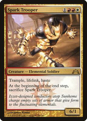 Spark Trooper card from Gatecrash