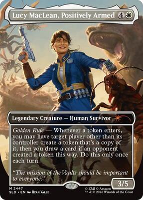 Lucy MacLean, Positively Armed card from Secret Lair Drop Series
